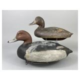 2 Ben Schmidt Redhead Duck Decoys