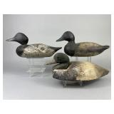 3 Drake Duck Decoys