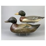 2 Mason Mallard Drake Duck Decoys