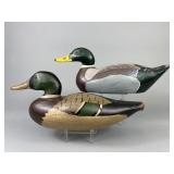 2 Factory Mallard Drake Duck Decoys