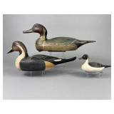 3 Pintail Drake Duck Decoys