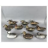 10 Vintage Duck Decoys