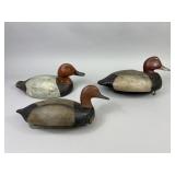 3 Michigan Drake Duck Decoys