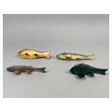 4 Wisconsin Lac du Flambeau Fish Spearing Decoys