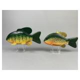 2 Steve Robbins Pumpkinseed Fish Spearing Decoys