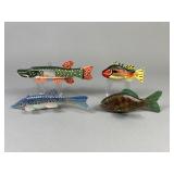 4 Michigan Fish Spearing Decoys