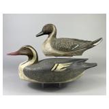 2 Pintail Drake Duck Decoys