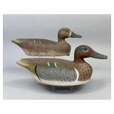 Ron Koch Pr. of Green-Winged Teal Duck Decoys