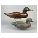 2 Factory Drake Duck Decoys