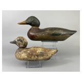 2 Mason Drake Duck Decoys