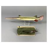 Gerald Finch Gar Jigging Stick & Old Spearing Line