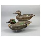Len Carnaghi Pr. of Green-Winged Teal Duck Decoys