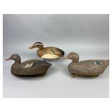 3 Michigan Mallard Hen Decoys