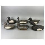 6 Bluebill Duck Decoys