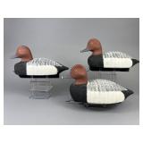 3 Redhead Drake Duck Decoys