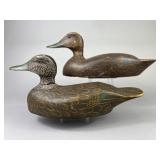 2 Jessie Baker Black Duck Decoys