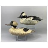 2 Bufflehead Drake Duck Decoys