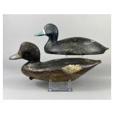 2 Ontario Bluebill Hen Duck Decoys