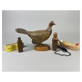 2 Game Calls & a Grouse Carving