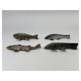 4 Wisconsin Lac du Flambeau Fish Spearing Decoys