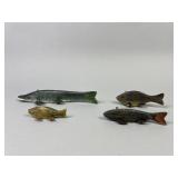 4 Wisconsin Lac du Flambeau Fish Spearing Decoys