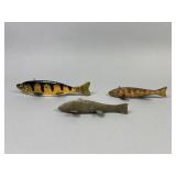 3 Joe St. Germain Fish Spearing Decoys
