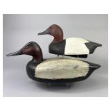 2 Canvasback Drake Duck Decoys