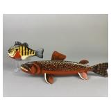 2 Leonard "Sven" Nelson Fish Spearing Decoys