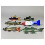 6 Bethel Fish Spearing Decoys