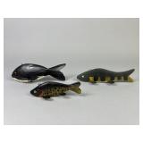 3 Wisconsin Fish Spearing Decoys