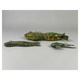 3 Frog Spearing Decoys
