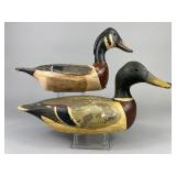 2 Jim Slack Drake Duck Decoys