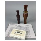 2 Wooden Game Calls & Instruction Cassette