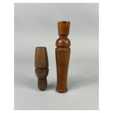2 Wooden Illinois Duck Calls