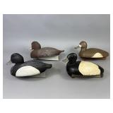 4 Bluebill Duck Decoys