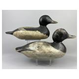 2 Mason Bluebill Drake Duck Decoys
