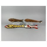 4 Fish Spearing Decoys