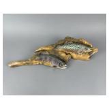 2 Fish Carvings by Jim Wiley