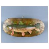 Mike Valley Hand Carved Brook Trout Plaque