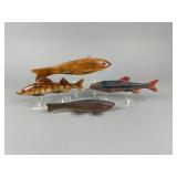 4 Vintage Fish Spearing Decoys