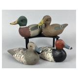 4 Paul Doering Miniature Decoys