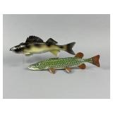 2 Tom Christenson Fish Spearing Decoys