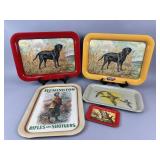 5 Metal Advertising Trays