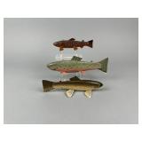 3 John "Jack" Eddy Fish Spearing Decoys
