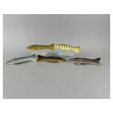 5 Hennes Johnson Fish Spearing Decoys