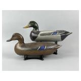 2 Perdew Style Mallard Duck Decoys