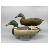 Walter "Tube" Dawson Pr. of Mallard Duck Decoys