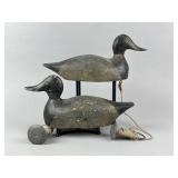 2 Realistic Decoy Factory Bluebill Drakes