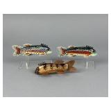 3 Jerry Kelm Fish Spearing Decoys