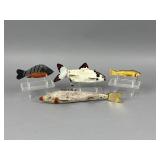 4 Minnesota Fish Spearing Decoys